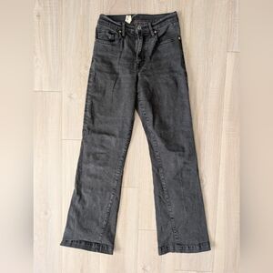 OUTLAND DENIM flare jean in black